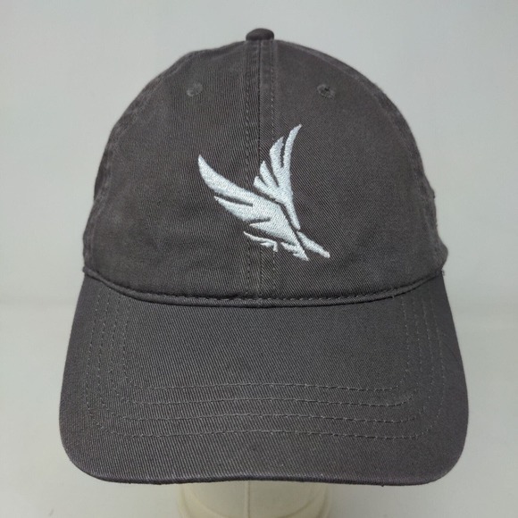 Cap America Men's Slideback Hat Gray Adjustable Embroidered Boston Eagle Logo - Picture 2 of 8